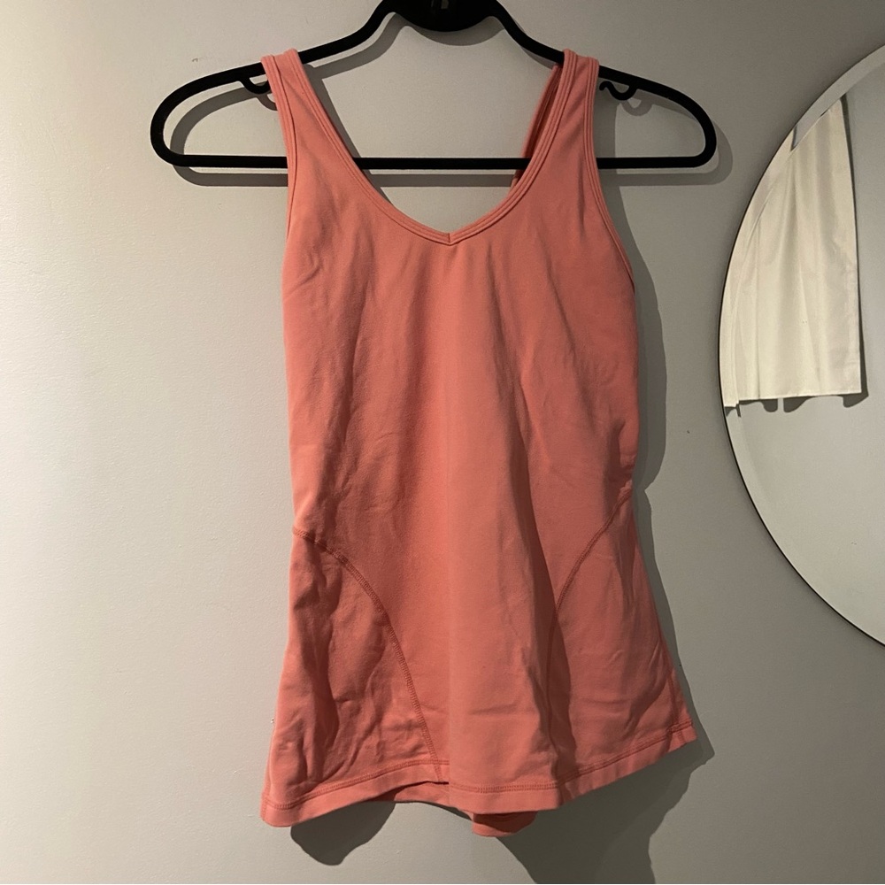 Pink lululemon tank top